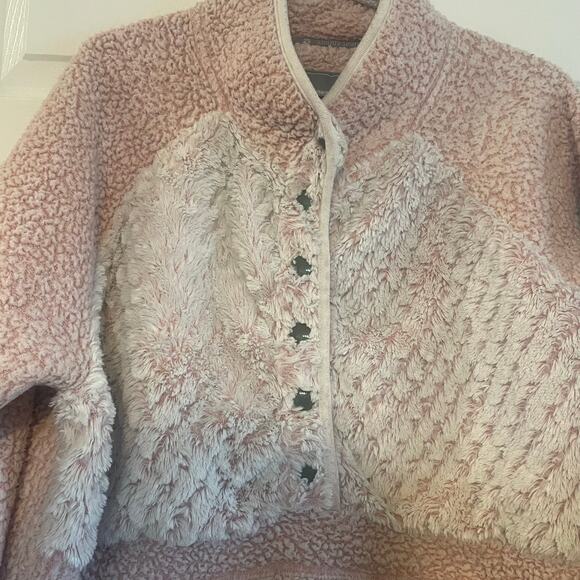 Simply Southern Pink Sherpa Pullover 1/4 snap Size XLarge - Picture 12 of 14